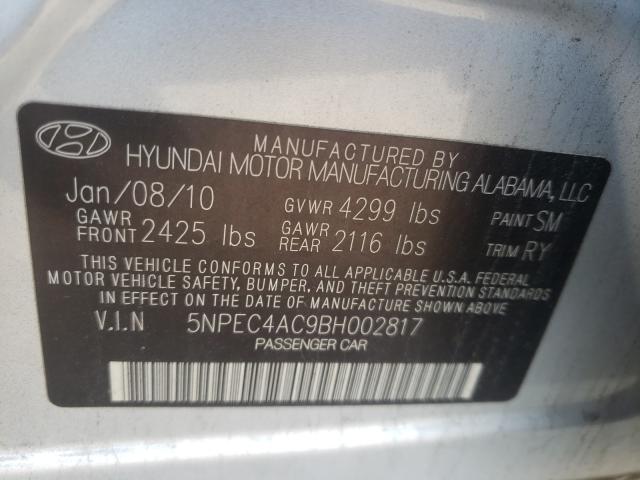 2011 HYUNDAI SONATA SE 5NPEC4AC9BH002817