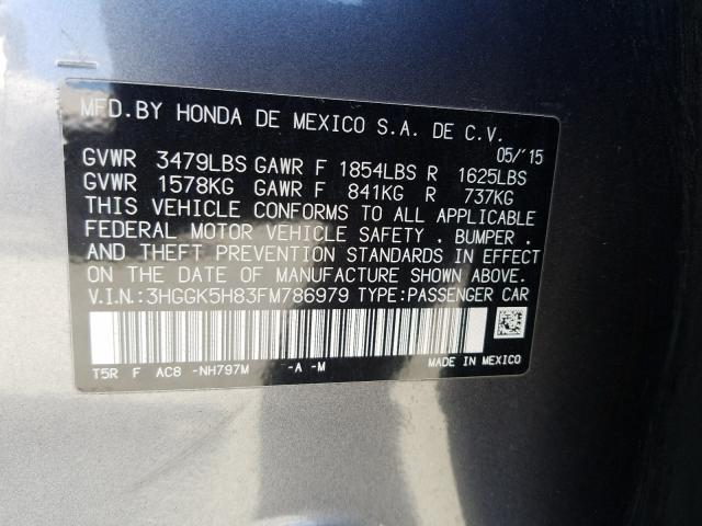 2015 HONDA FIT EX 3HGGK5H83FM786979