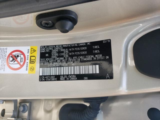 2019 LEXUS RX 350 BAS 2T2ZZMCA8KC138530