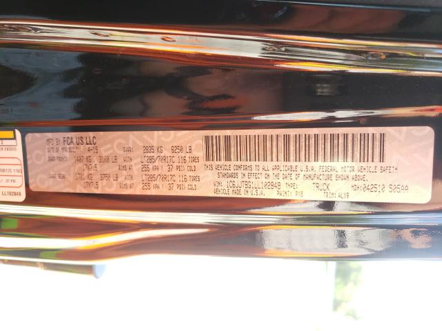 2020 JEEP GLADIATOR 1C6JJTBG1LL102849