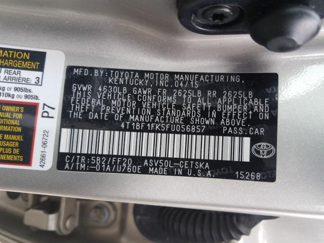 VIN 4T4BF1FK9DR318995 2013 Toyota Camry, LE no.10