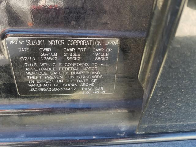 2011 SUZUKI SX4 JS2YB5A36B6304457