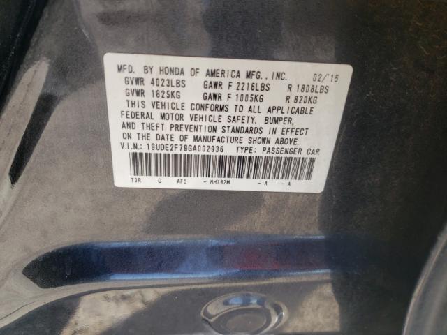 2016 ACURA ILX PREMIU 19UDE2F79GA002936