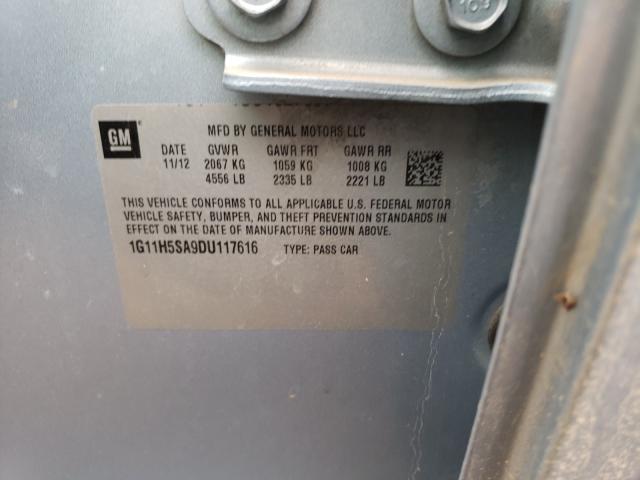 1G11H5SA9DU117616 Chevrolet Malibu Ltz 2013. Фото: 9