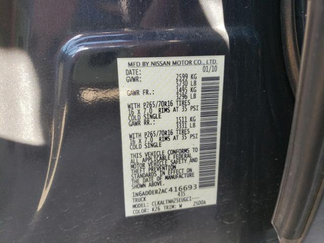 2010 NISSAN FRONTIER C 1N6AD0ER2AC416693