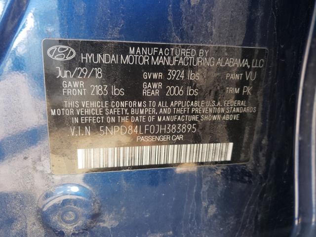 2018 HYUNDAI ELANTRA SE 5NPD84LF0JH383895