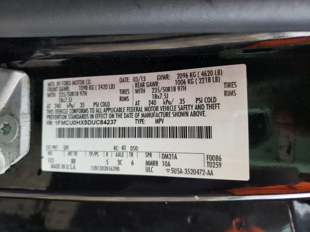 2013 FORD ESCAPE SEL 1FMCU0HX5DUC84237