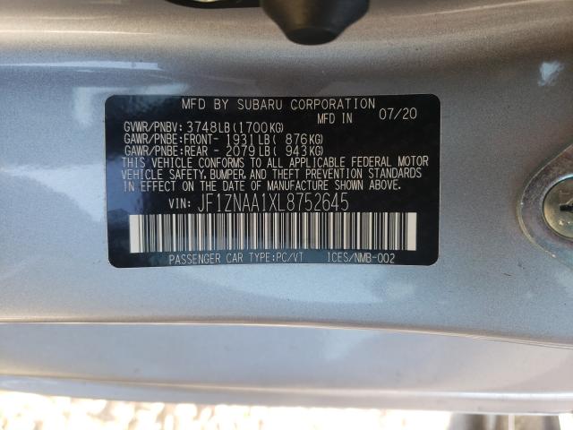 2020 TOYOTA 86 JF1ZNAA1XL8752645