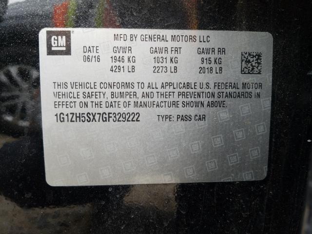 2016 CHEVROLET MALIBU PRE 1G1ZH5SX7GF329222