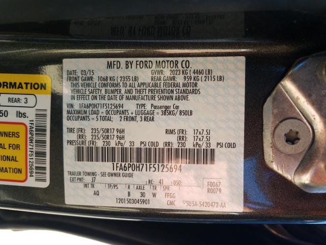 2015 FORD FUSION SE 1FA6P0H71F5125694