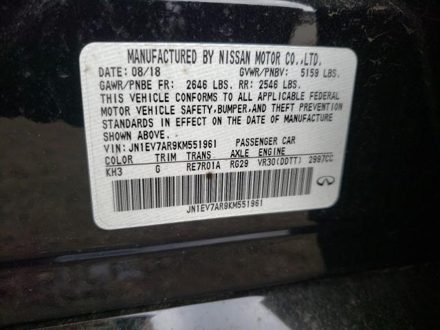 2019 INFINITI Q50 LUXE JN1EV7AR9KM551961