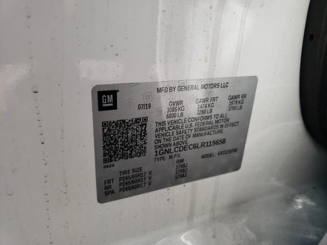 2020 CHEVROLET TAHOE POLI 1GNLCDEC6LR115658