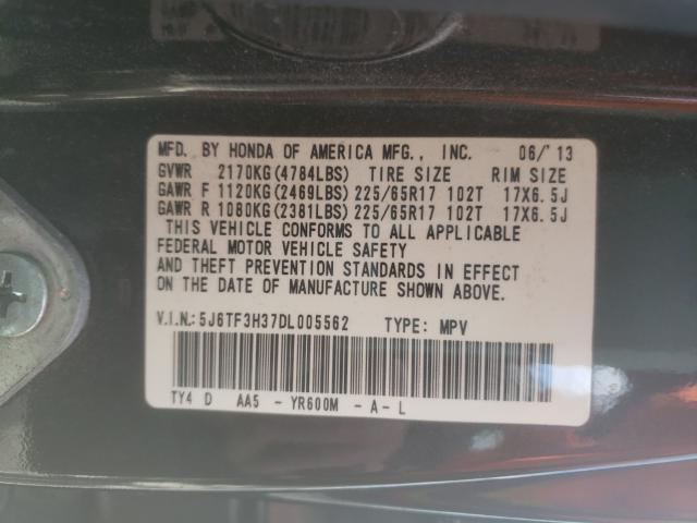2013 HONDA CROSSTOUR 5J6TF3H37DL005562