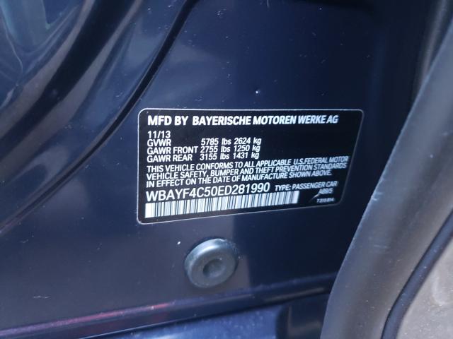 2014 BMW 740 LXI WBAYF4C50ED281990