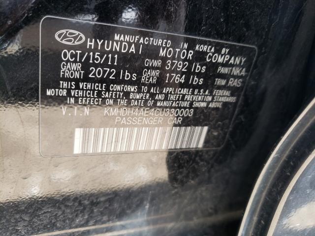 2012 HYUNDAI ELANTRA GL KMHDH4AE4CU330003