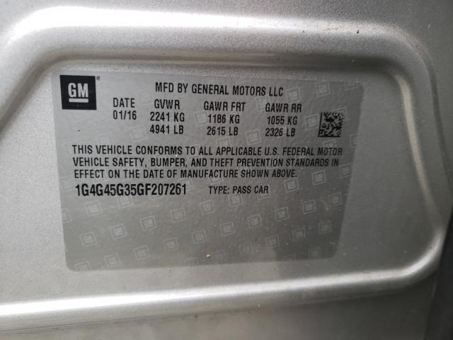 2016 BUICK LACROSSE S 1G4G45G35GF207261
