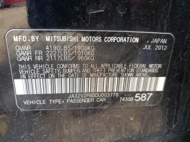 2013 MITSUBISHI LANCER SE JA32V2FW3DU003778