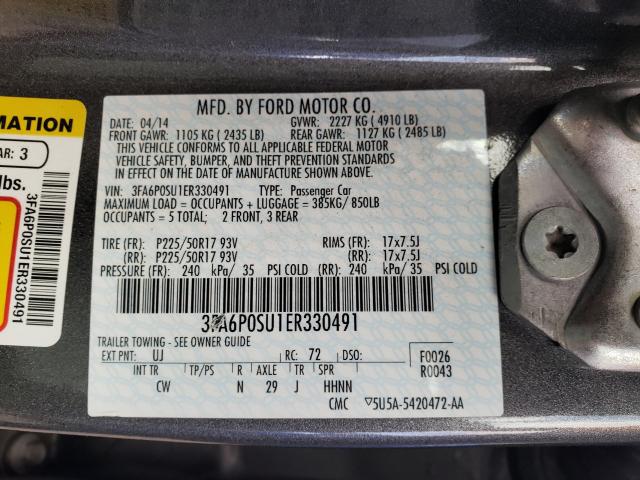 2014 FORD FUSION TIT 3FA6P0SU1ER330491