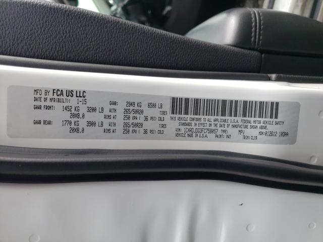 2015 DODGE DURANGO LI 1C4RDJDG3FC758057