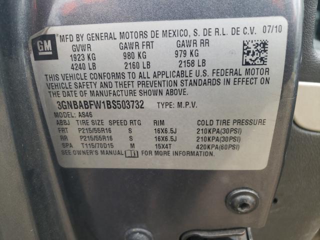 2011 CHEVROLET HHR 3GNBABFW1BS503732