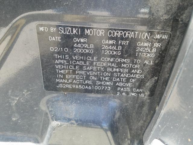 2010 SUZUKI KIZASHI GT JS2RE9A50A6100773