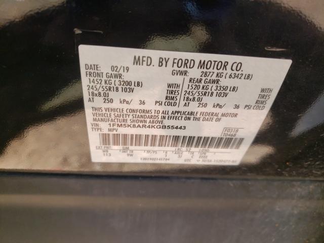 2019 FORD EXPLORER P 1FM5K8AR4KGB55443