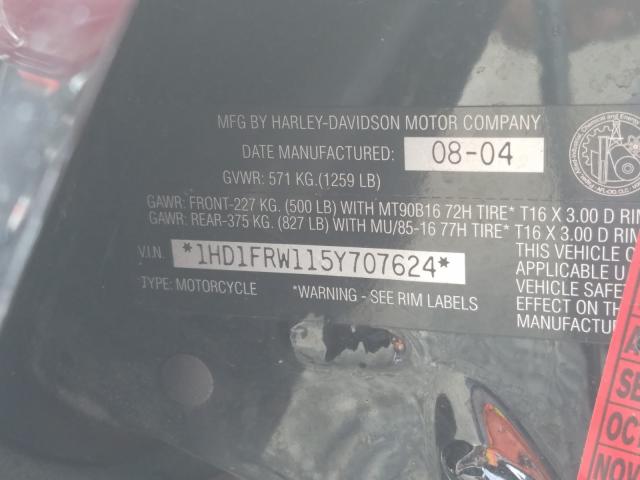 2005 HARLEY-DAVIDSON FLHRCI 1HD1FRW115Y707624