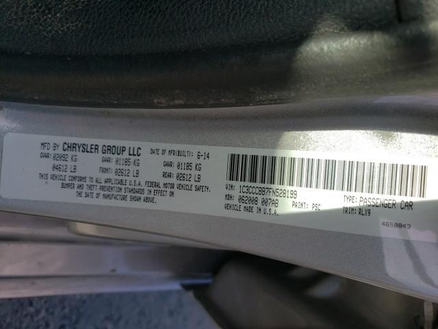 2015 CHRYSLER 200 S 1C3CCCBB7FN528199