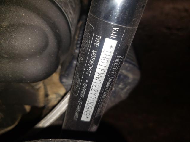 2002 HARLEY-DAVIDSON FLHT 1HD1FWW122Y700949