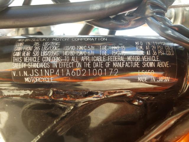 2013 SUZUKI LS650 JS1NP41A6D2100172