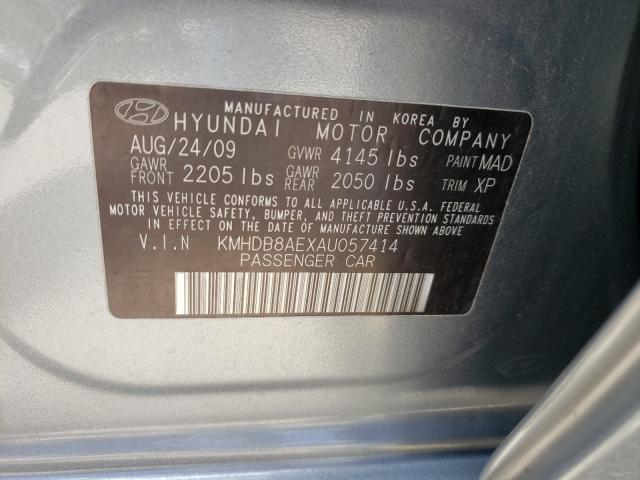 2010 HYUNDAI ELANTRA TO KMHDB8AEXAU057414