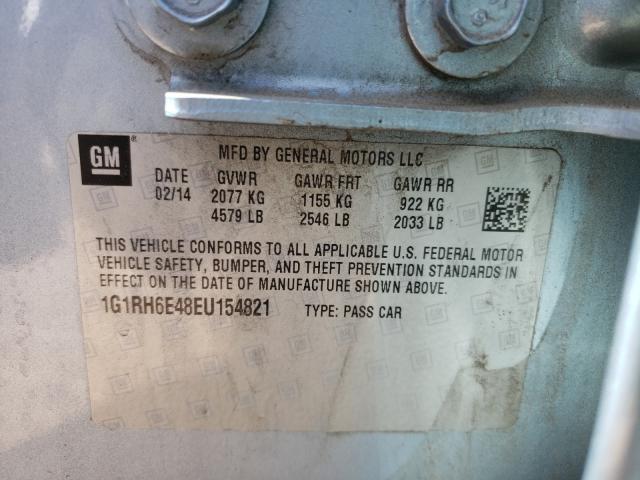 VIN 1G1RH6E48EU154821 2014 Chevrolet Volt no.10