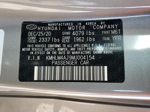 2021 HYUNDAI ELANTRA BL KMHLM4AJ9MU004154