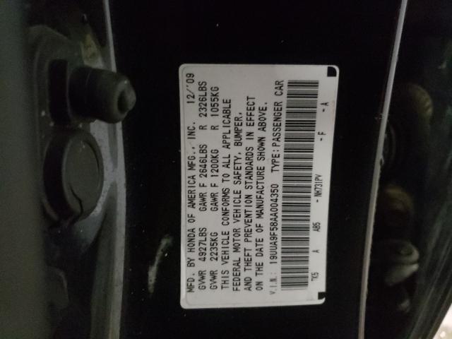2010 ACURA TL 19UUA9F58AA004350