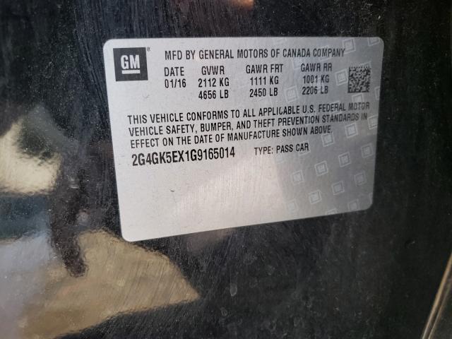 2016 BUICK REGAL 2G4GK5EX1G9165014
