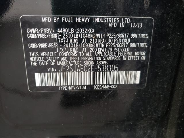 2014 SUBARU FORESTER JF2SJAEC2EH538305