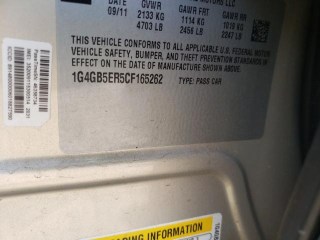 2012 BUICK LACROSSE C 1G4GB5ER5CF165262