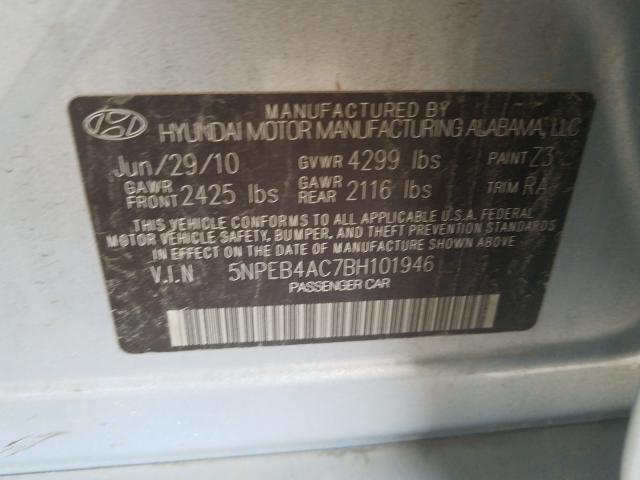 2011 HYUNDAI SONATA GLS 5NPEB4AC7BH101946