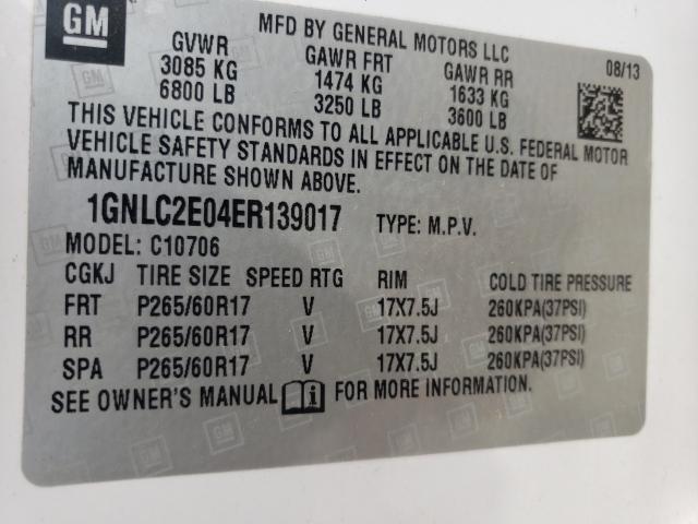 2014 CHEVROLET TAHOE POLI 1GNLC2E04ER139017