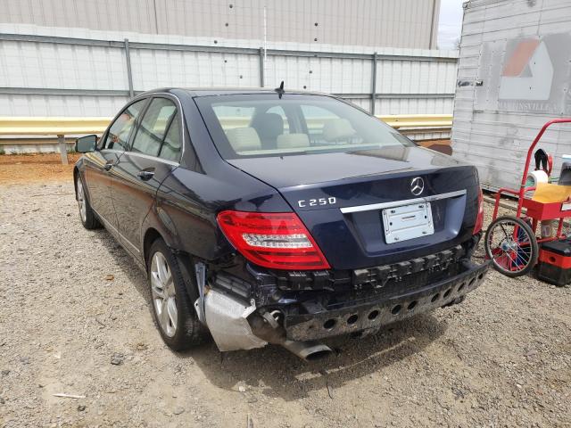 2013 MERCEDES-BENZ C 250 WDDGF4HB6DA860646