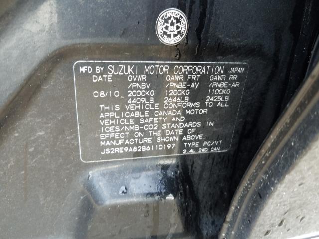 2011 SUZUKI KIZASHI SP JS2RE9A82B6110197