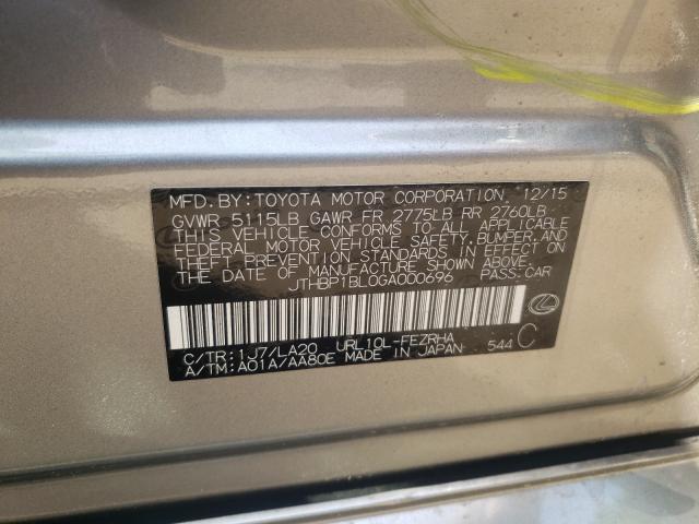 2016 LEXUS GS-F JTHBP1BL0GA000696