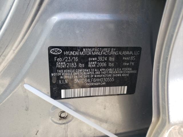 2017 HYUNDAI ELANTRA 5NPD84LF6HH030555