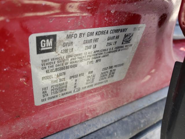 2014 BUICK ENCORE CON KL4CJBSB6EB610494