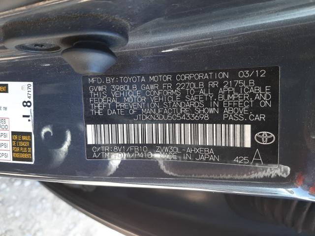 VIN 5TDJZRFH1KS607438 2019 Toyota Highlander, SE no.10