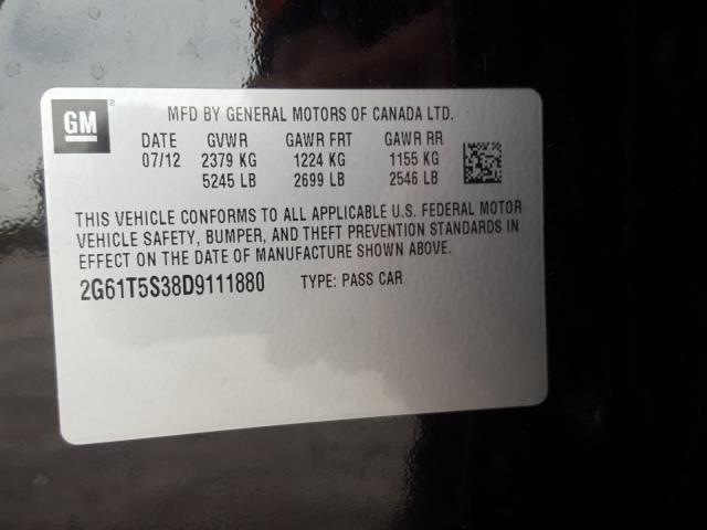 2013 CADILLAC XTS PREMIU 2G61T5S38D9111880