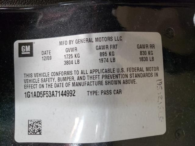 2010 CHEVROLET COBALT 1LT 1G1AD5F53A7144992