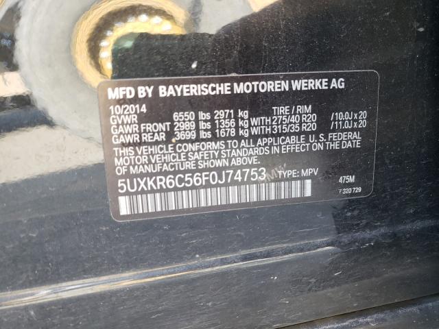 2015 BMW X5 XDRIVE5 5UXKR6C56F0J74753