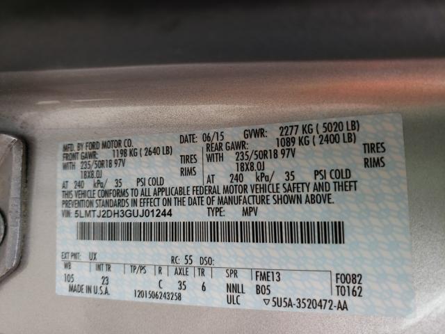 2016 LINCOLN MKC SELECT 5LMTJ2DH3GUJ01244