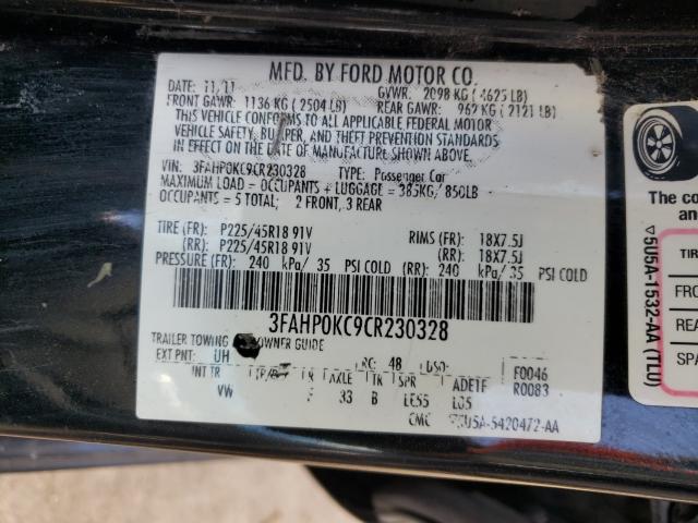 2012 FORD FUSION SPO 3FAHP0KC9CR230328